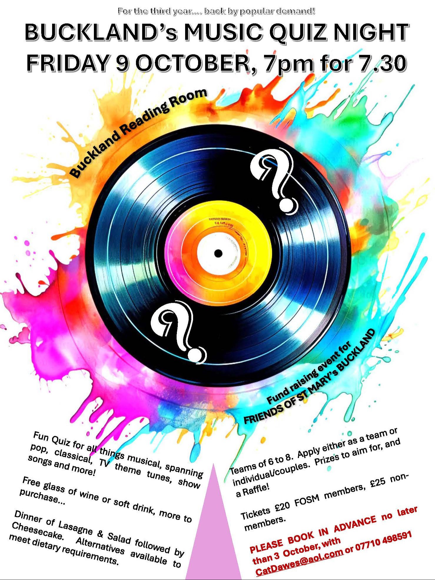 2026 FOSM Music Quiz POSTER